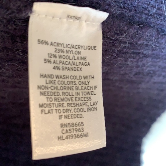 Chelsea28 Wool Alpaca Open Front Long Line Cardigan Oversized Blue Sz Small NWOT - Picture 10 of 12